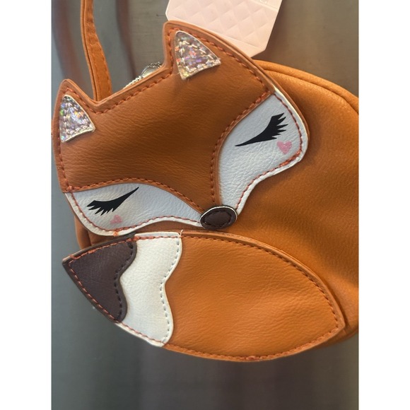 Fox Handbags - Animal Purse/crossbody Fox Leather Circle Sleeping Fox Unisex/kids/teacher/zoo